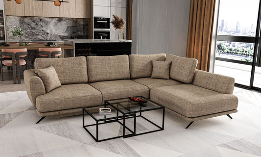 Corner Sleeper Sofa Aviemore 66 | size: Width: 276cm, Height: 90cm, Depth: 191cm | color: Marte | image: 1 | variant: 1015827