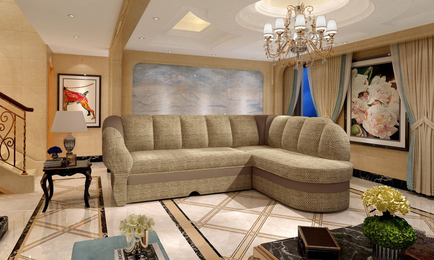 Corner Sleeper Sofa Benano 4 | size: Width: 250cm, Height: 85cm, Depth: 180cm | color: Berlin/Soft | image: 1 | variant: 1014165