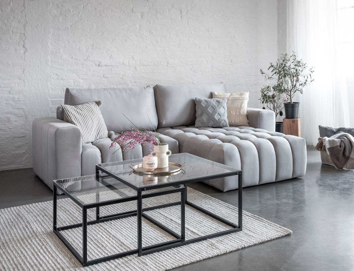 Corner Sleeper Sofa Bonett 22 | size: Width: 250cm, Height: 92cm, Depth: 175cm | color: Monolith | image: 1 | variant: 1014215