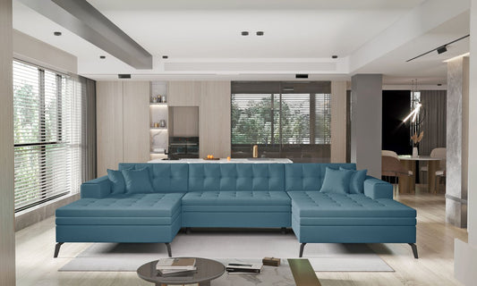 Corner Sleeper Sofa Boston 13 | size: Width: 350cm, Height: 93cm, Depth: 170cm | color: Savoi | image: 1 | variant: 1016361
