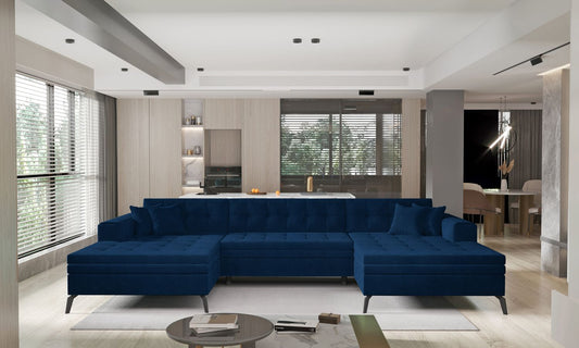 Corner Sleeper Sofa Boston 16 | size: Width: 350cm, Height: 93cm, Depth: 170cm | color: Velvetmat | image: 1 | variant: 1016364