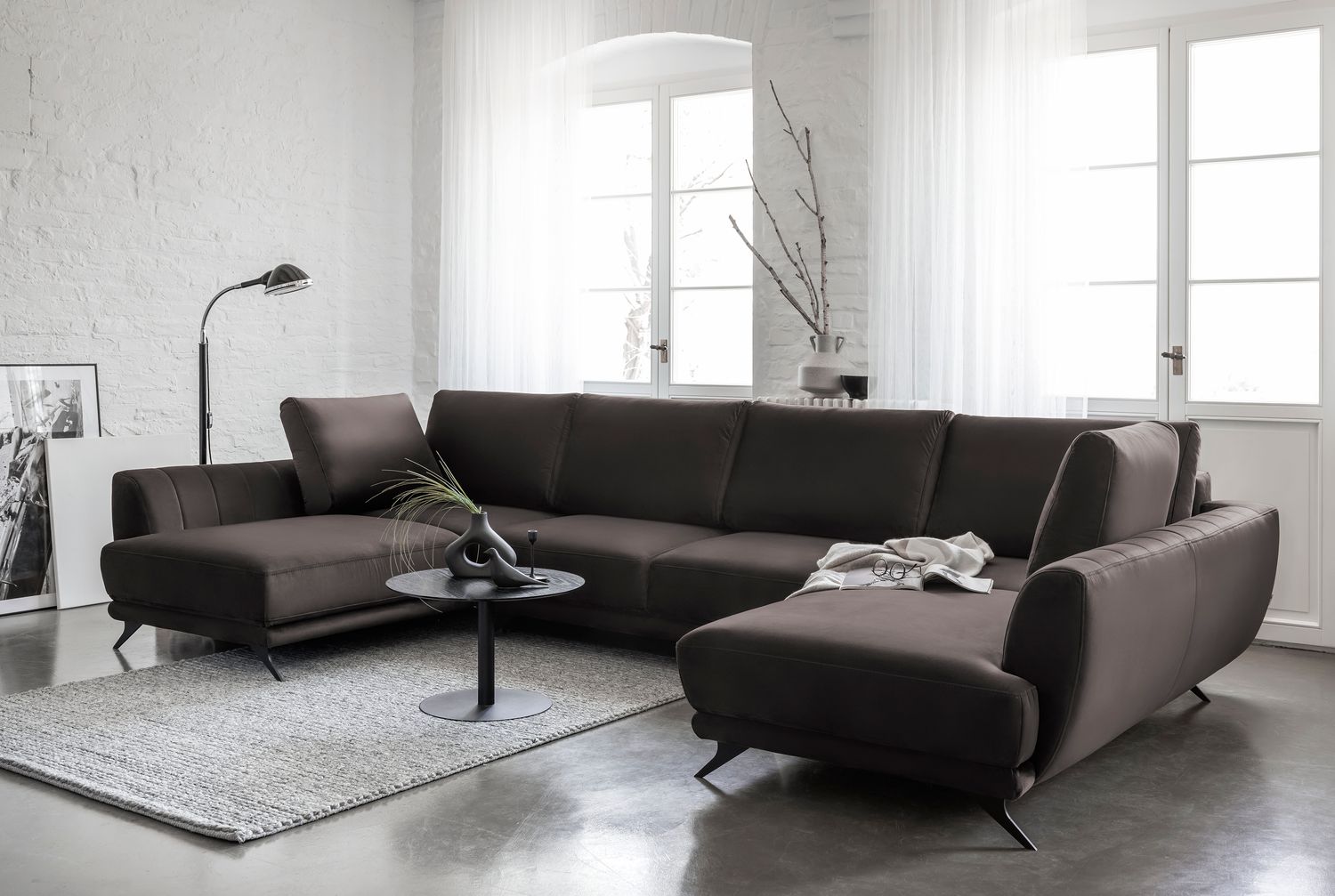 Corner Sleeper Sofa Bridlington 42 | size: Width: 362cm, Height: 90cm, Depth: 191cm | color: Riviera | image: 1 | variant: 1015662