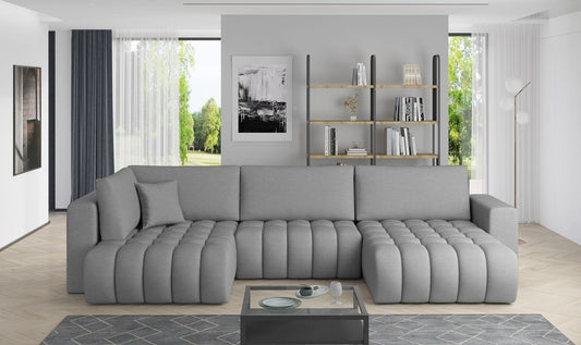 Corner Sleeper Sofa Canterbury 24 | size: Width: 350cm, Height: 92cm, Depth: 175cm | color: Flores | image: 1 | variant: 1015236