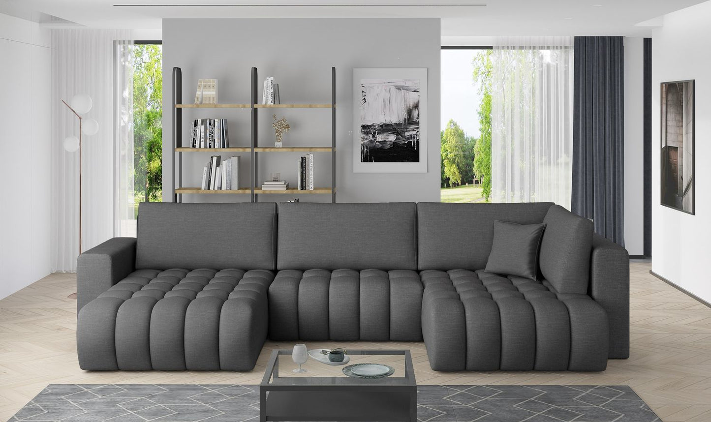 Corner Sleeper Sofa Canterbury 3 | size: Width: 350cm, Height: 92cm, Depth: 175cm | color: Flores | image: 1 | variant: 1015215