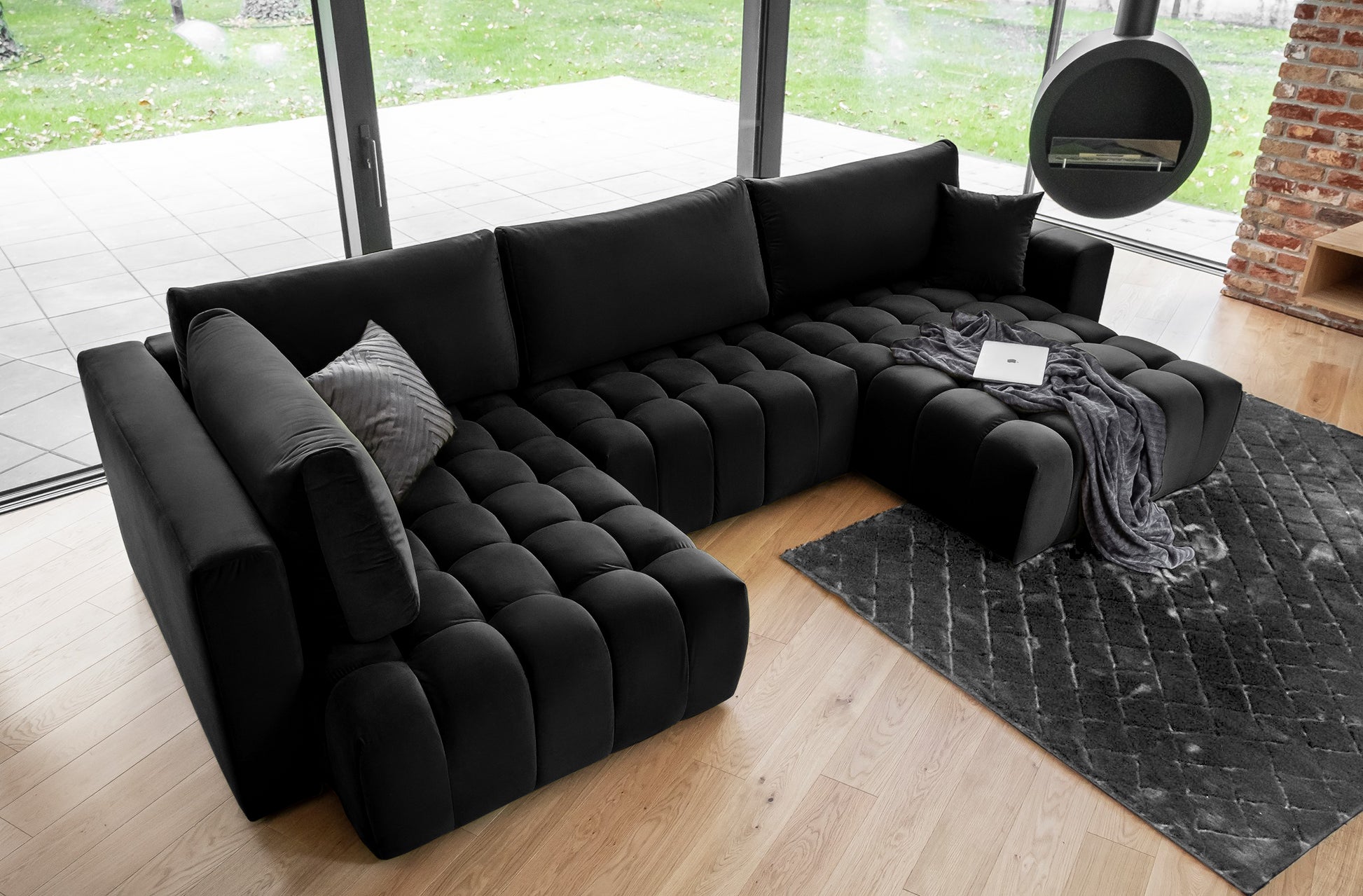Corner Sleeper Sofa Canterbury 31 | size: Width: 350cm, Height: 92cm, Depth: 175cm | color: Loco | image: 1 | variant: 1015243