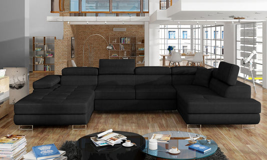 Corner Sleeper Sofa Carlisle 16 | size: Width: 345cm, Height: 90cm, Depth: 202cm | color: Kronos | image: 1 | variant: 1017330
