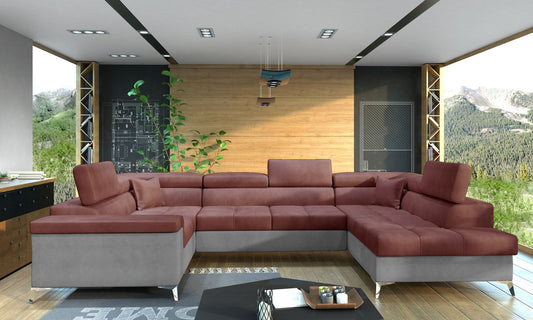 Corner Sleeper Sofa Corby 18 | size: Width: 208cm, Height: 88cm, Depth: 43cm | color: Monolith | image: 1 | variant: 1017432