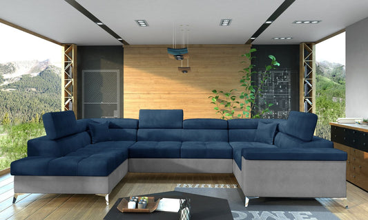 Corner Sleeper Sofa Corby 41 | size: Width: 208cm, Height: 88cm, Depth: 43cm | color: Monolith | image: 1 | variant: 1017455