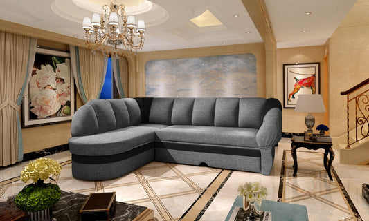 Corner Sleeper Sofa East Hertford 13 | size: Width: 250cm, Height: 85cm, Depth: 180cm | color: Sawana/Soft | image: 1 | variant: 1015120