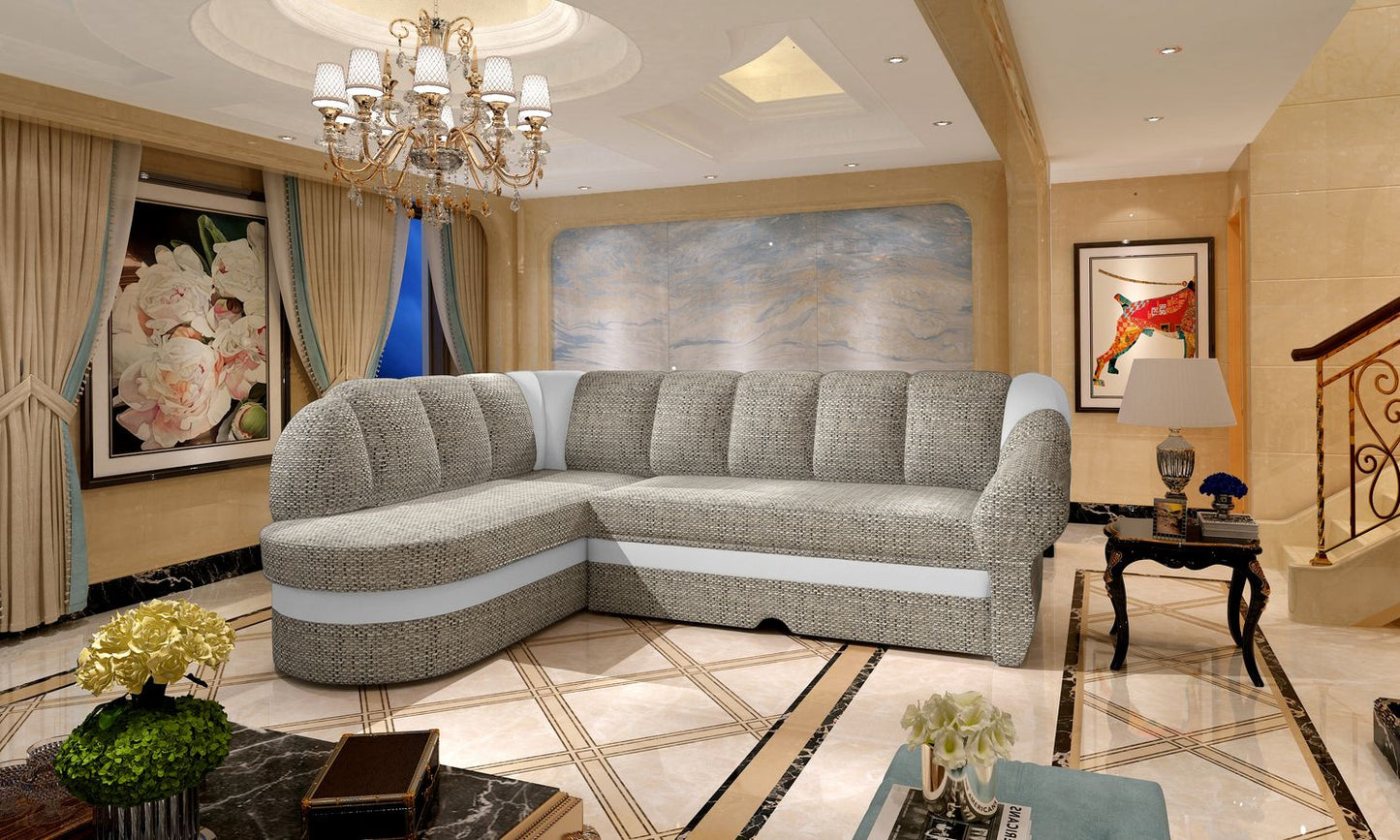 Corner Sleeper Sofa East Hertford 9 | size: Width: 250cm, Height: 85cm, Depth: 180cm | color: Berlin/Soft | image: 1 | variant: 1015116