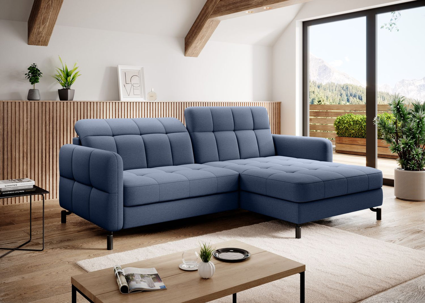 Corner Sleeper Sofa East Pittsburgh 10 | size: Width: 225cm, Height: 105cm, Depth: 160cm | color: Omega | image: 1 | variant: 1016933