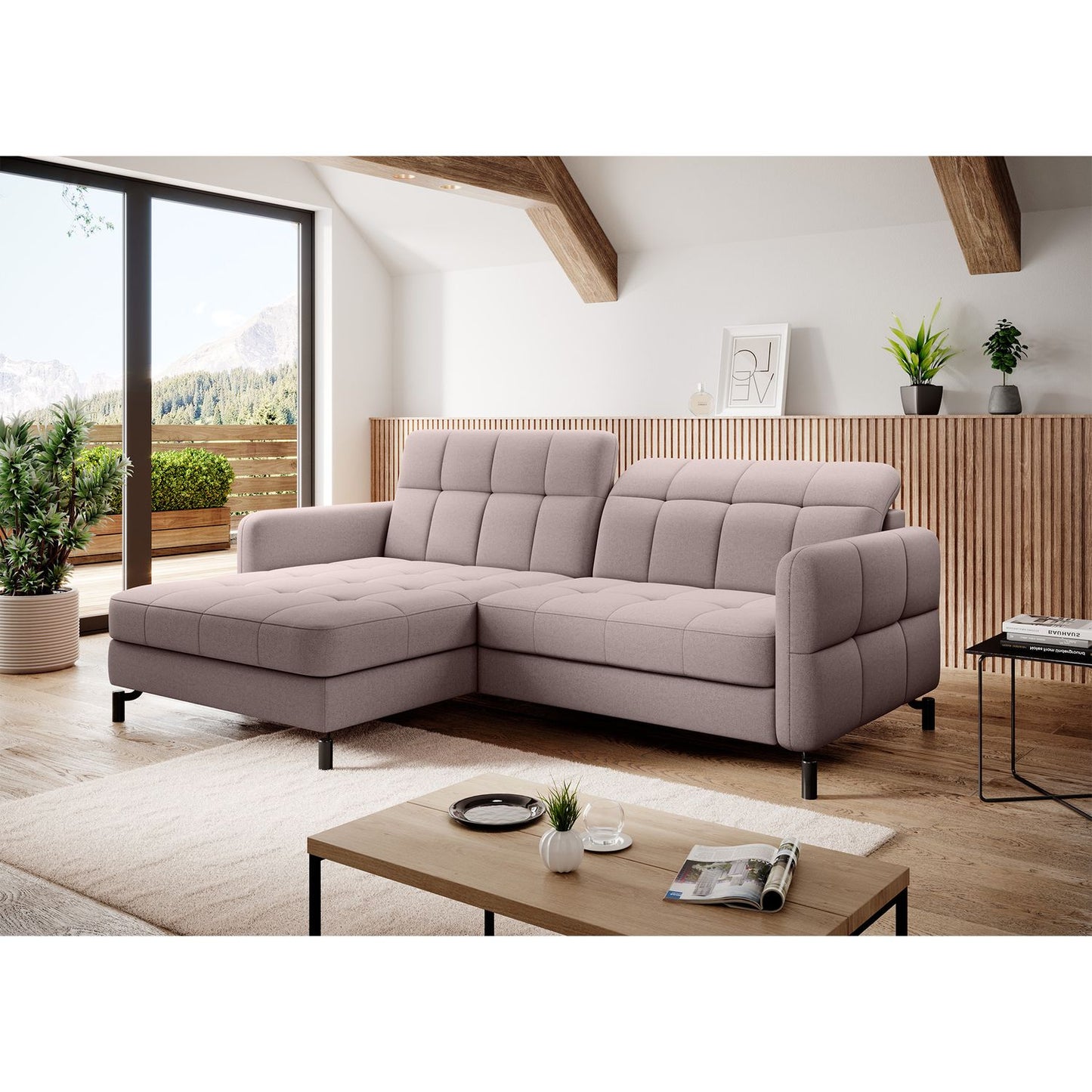 Corner Sleeper Sofa East Pittsburgh 13 | size: Width: 225cm, Height: 105cm, Depth: 160cm | color: Omega | image: 1 | variant: 1016936