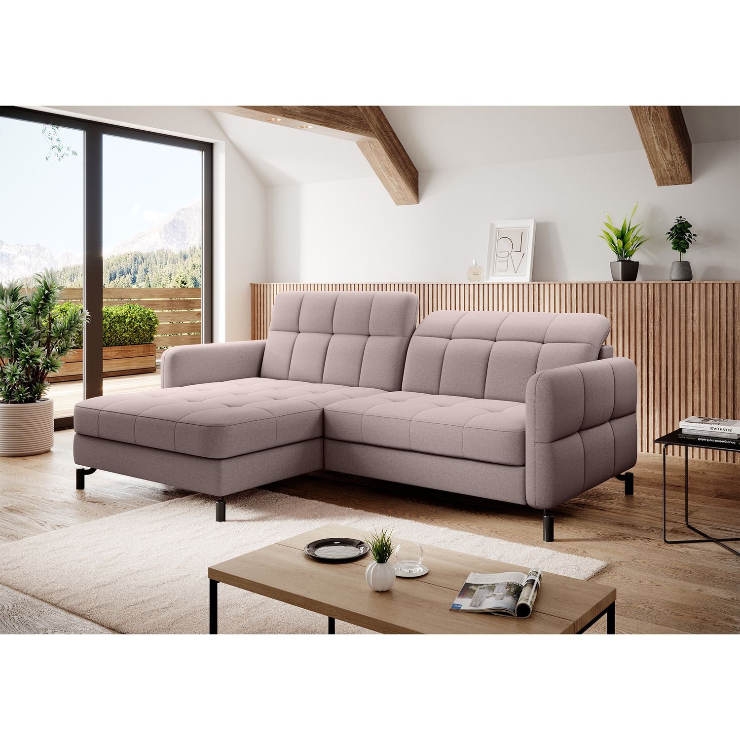 Corner Sleeper Sofa East Pittsburgh 13 | size: Width: 225cm, Height: 105cm, Depth: 160cm | color: Omega | image: 1 | variant: 1016936