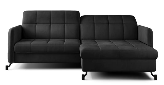 Corner Sleeper Sofa East Pittsburgh 4 | size: Width: 225cm, Height: 105cm, Depth: 160cm | color: Monolith | image: 0 | variant: 1016927
