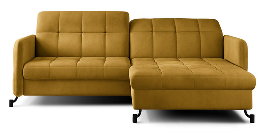 Corner Sleeper Sofa East Pittsburgh 5 | size: Width: 225cm, Height: 105cm, Depth: 160cm | color: Yellow | image: 0 | variant: 1016928