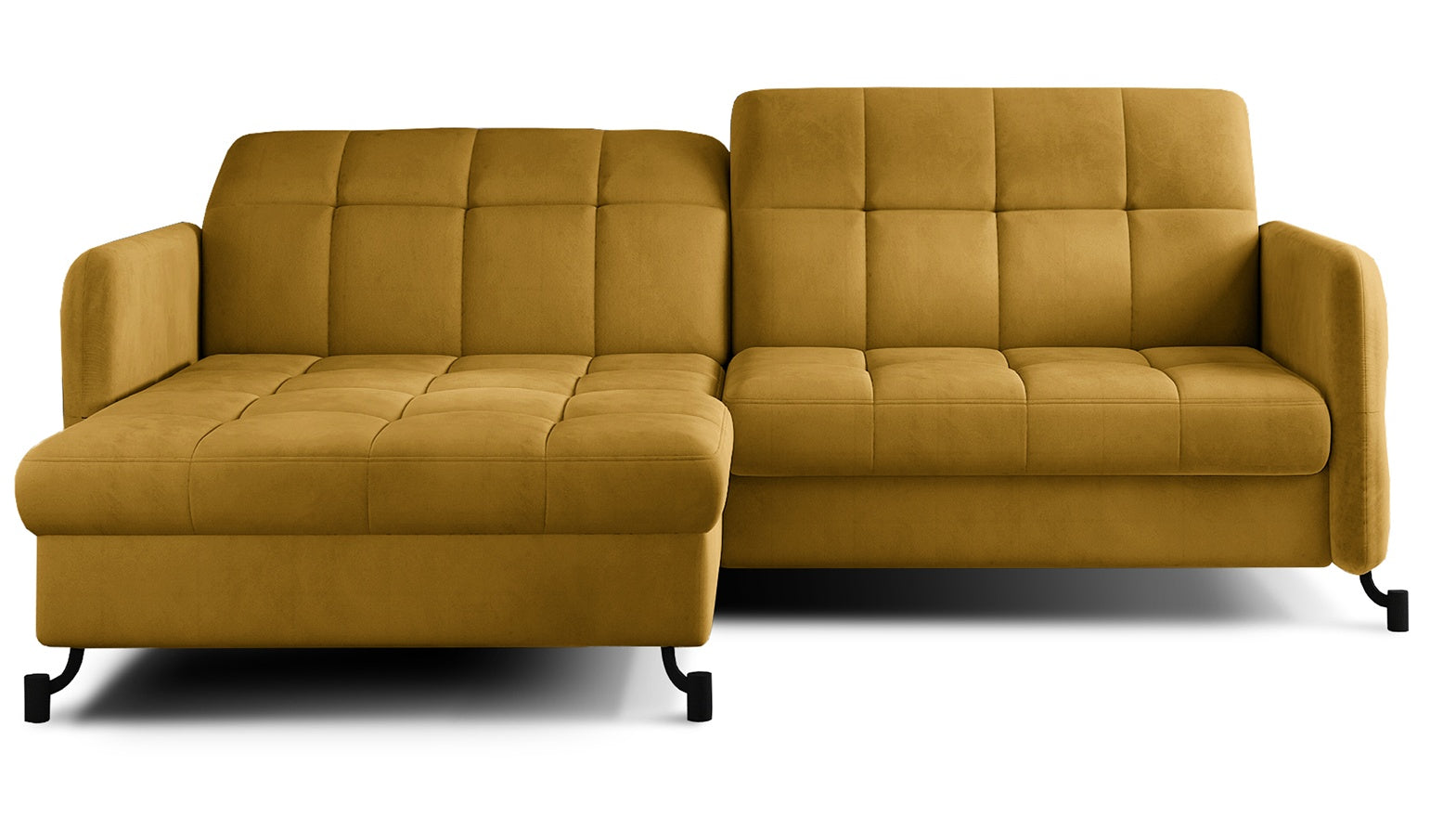 Corner Sleeper Sofa East Pittsburgh 50 | size: Width: 225cm, Height: 105cm, Depth: 160cm | color: Yellow | image: 0 | variant: 1016973