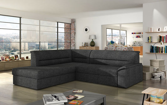 Corner Sleeper Sofa Elano 7 | size: Width: 212cm, Height: 90cm, Depth: 65cm | color: Sawana | image: 1 | variant: 1015494