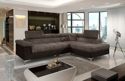 Corner Sleeper Sofa Eridano 21 | size: Width: 275cm, Height: 90cm, Depth: 202cm | color: Monolith | image: 1 | variant: 1015524