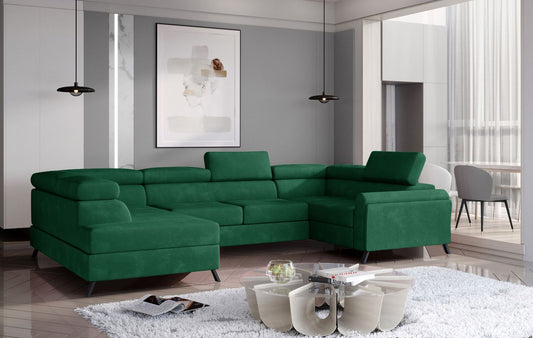 Corner Sleeper Sofa Escada | size: Width: 330cm, Height: 98cm, Depth: 200cm | color: Kronos | image: 1 | variant: 1015563