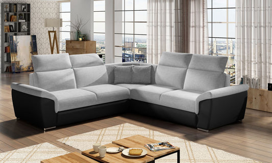 Corner Sleeper Sofa Federico 10 | size: Width: 268cm, Height: 102cm, Depth: 268cm | color: Sawana/Soft | image: 1 | variant: 1015700