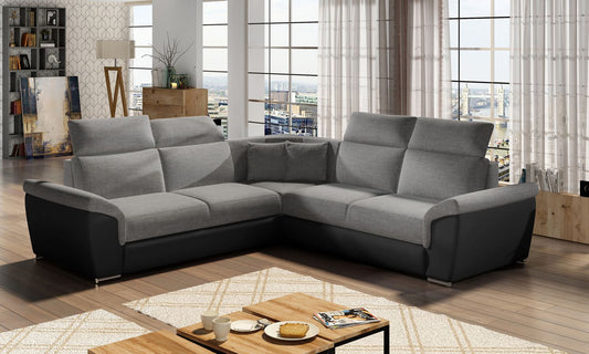 Corner Sleeper Sofa Federico 30 | size: Width: 268cm, Height: 102cm, Depth: 268cm | color: Sawana/Soft | image: 1 | variant: 1015720