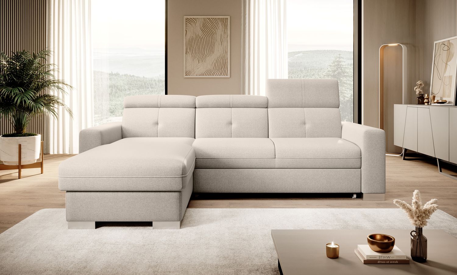 Corner Sleeper Sofa Filey 21 | size: Width: 247cm, Height: 104cm, Depth: 176cm | color: Inari | image: 1 | variant: 1015471