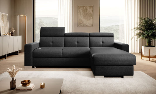 Corner Sleeper Sofa Filey 57 | size: Width: 247cm, Height: 104cm, Depth: 176cm | color: Flores | image: 1 | variant: 1015507