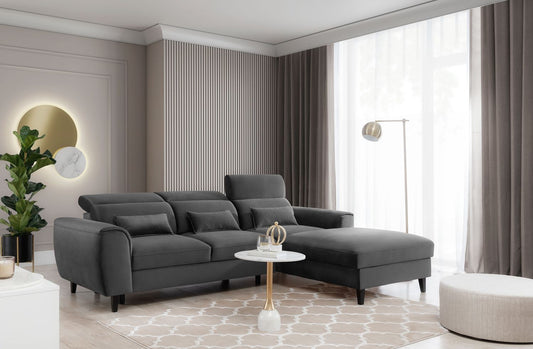 Corner Sleeper Sofa Foble 12 | size: Width: 267cm, Height: 100cm, Depth: 196cm | color: Nube | image: 1 | variant: 1014494