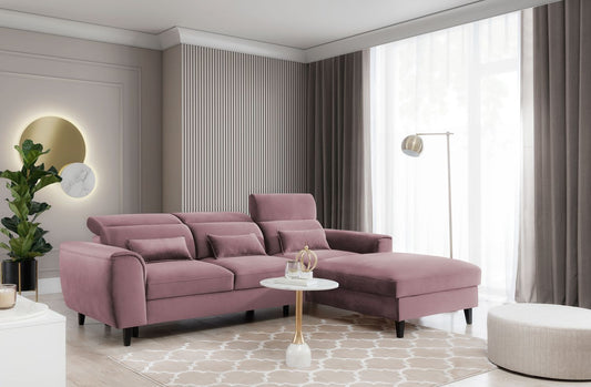 Corner Sleeper Sofa Foble 17 | size: Width: 267cm, Height: 100cm, Depth: 196cm | color: Velvetmat | image: 1 | variant: 1014499