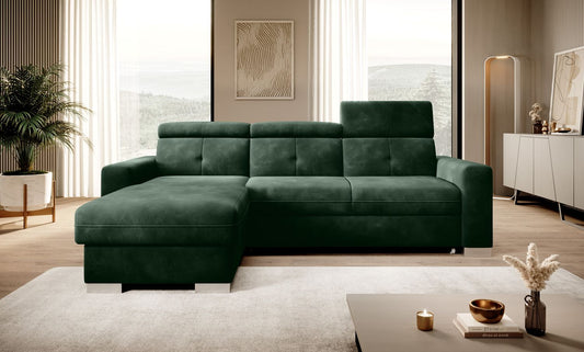 Corner Sleeper Sofa Fresia 27 | size: Width: 247cm, Height: 104cm, Depth: 176cm | color: Loco | image: 1 | variant: 1014531