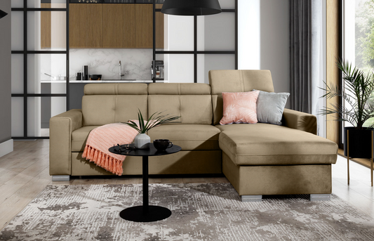 Corner Sleeper Sofa Fresia 59 | size: Width: 247cm, Height: 104cm, Depth: 176cm | color: Nube | image: 1 | variant: 1014563