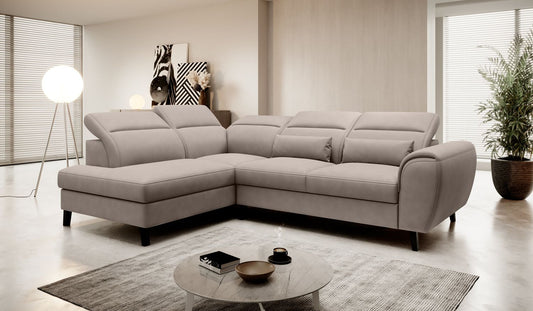 Corner Sleeper Sofa Gainsborough 15 | size: Width: 255cm, Height: 100cm, Depth: 201cm | color: Poco | image: 1 | variant: 1016012