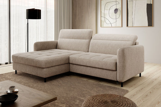 Corner Sleeper Sofa Gomsi 12 | size: Width: 228cm, Height: 100cm, Depth: 165cm | color: Raquel | image: 1 | variant: 1014594