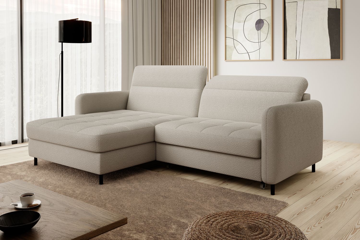 Corner Sleeper Sofa Gomsi 13 | size: Width: 228cm, Height: 100cm, Depth: 165cm | color: Royal | image: 1 | variant: 1014595
