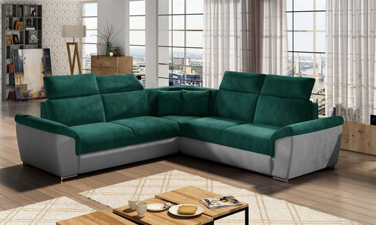 Corner Sleeper Sofa Grantham 3 | size: Width: 268cm, Height: 102cm, Depth: 268cm | color: Kronos/Paros | image: 1 | variant: 1016639