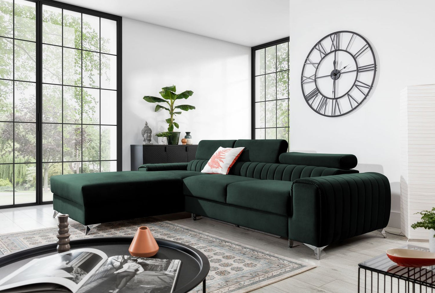 Corner Sleeper Sofa Grayson 19 | size: Width: 275cm, Height: 98cm, Depth: 205cm | color: Loco | image: 1 | variant: 1014640
