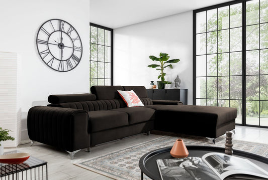 Corner Sleeper Sofa Grayson 36 | size: Width: 275cm, Height: 98cm, Depth: 205cm | color: Nube | image: 1 | variant: 1014657
