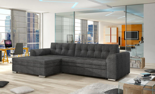 Corner Sleeper Sofa Hexham 20 | size: Width: 275cm, Height: 87cm, Depth: 165cm | color: Sawana | image: 1 | variant: 1015210