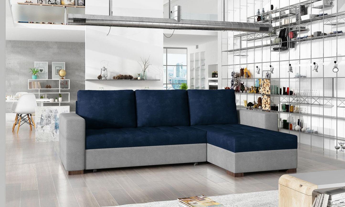 Corner Sleeper Sofa Hinckley 20 | size: Width: 237cm, Height: 90cm, Depth: 57cm | color: Kronos/Paros | image: 1 | variant: 1017125