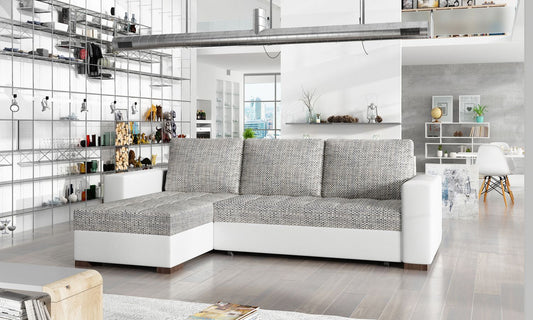 Corner Sleeper Sofa Hinckley 6 | size: Width: 237cm, Height: 90cm, Depth: 57cm | color: Berlin/Soft | image: 1 | variant: 1017111