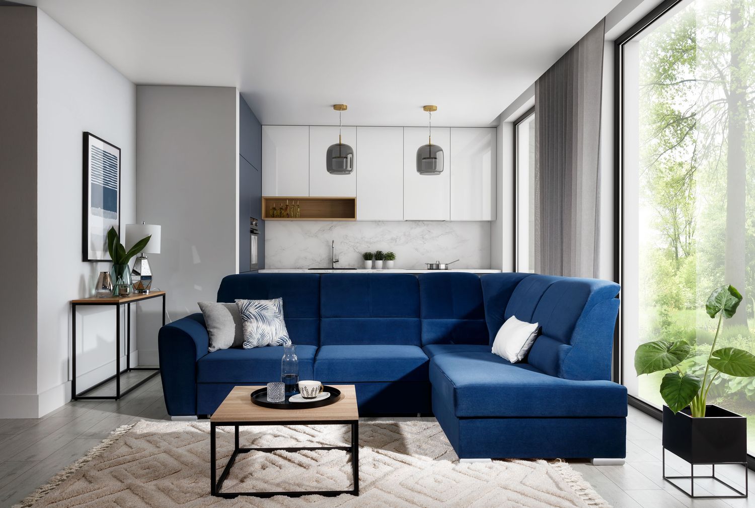 Corner Sleeper Sofa Horncastle 75 | size: Width: 270cm, Height: 93cm, Depth: 186cm | color: Loco | image: 1 | variant: 1016289