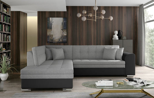 Corner Sleeper Sofa Kettering 2 | size: Width: 260cm, Height: 80cm, Depth: 58cm | color: Sawana/Soft | image: 1 | variant: 1017232