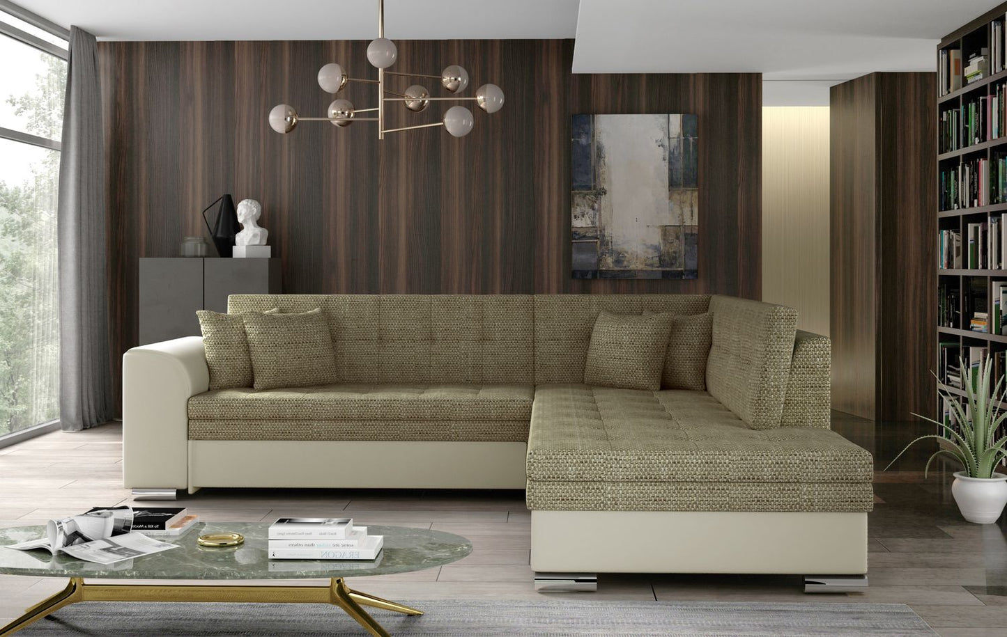 Corner Sleeper Sofa Kettering 51 | size: Width: 260cm, Height: 80cm, Depth: 58cm | color: Berlin/Soft | image: 1 | variant: 1017281