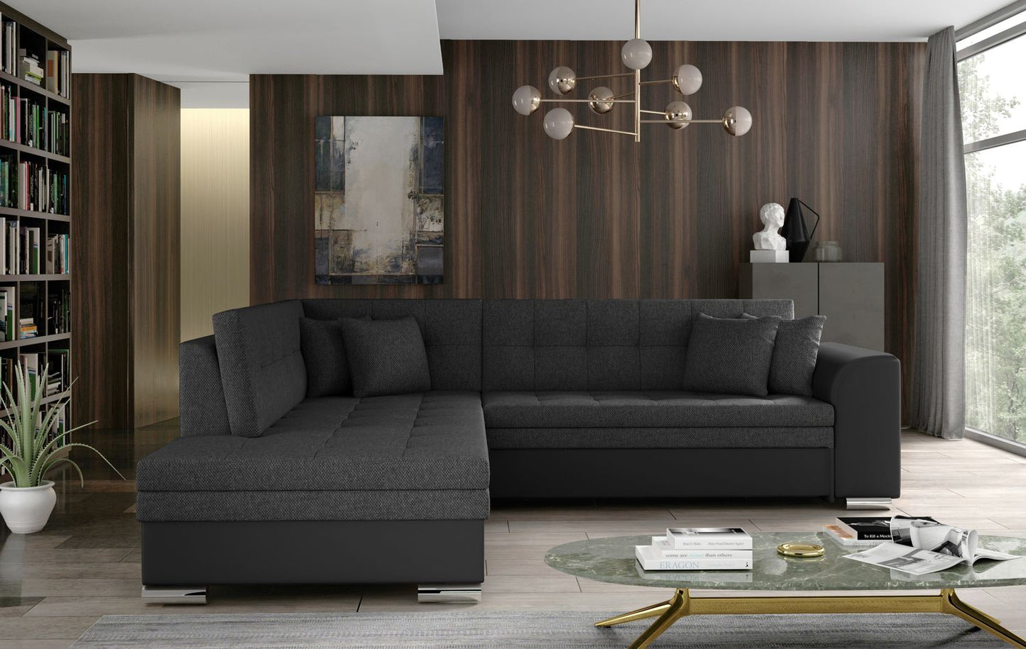 Corner Sleeper Sofa Kettering 71 | size: Width: 260cm, Height: 80cm, Depth: 58cm | color: Inari/Soft | image: 1 | variant: 1017301
