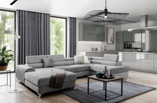Corner Sleeper Sofa Lacante 20 | size: Width: 354cm, Height: 92cm, Depth: 202cm | color: Gojo | image: 1 | variant: 1014737