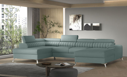 Corner Sleeper Sofa Lacante 6 | size: Width: 354cm, Height: 92cm, Depth: 202cm | color: Savoi | image: 1 | variant: 1014723