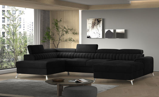 Corner Sleeper Sofa Lacante 8 | size: Width: 354cm, Height: 92cm, Depth: 202cm | color: Loco | image: 1 | variant: 1014725
