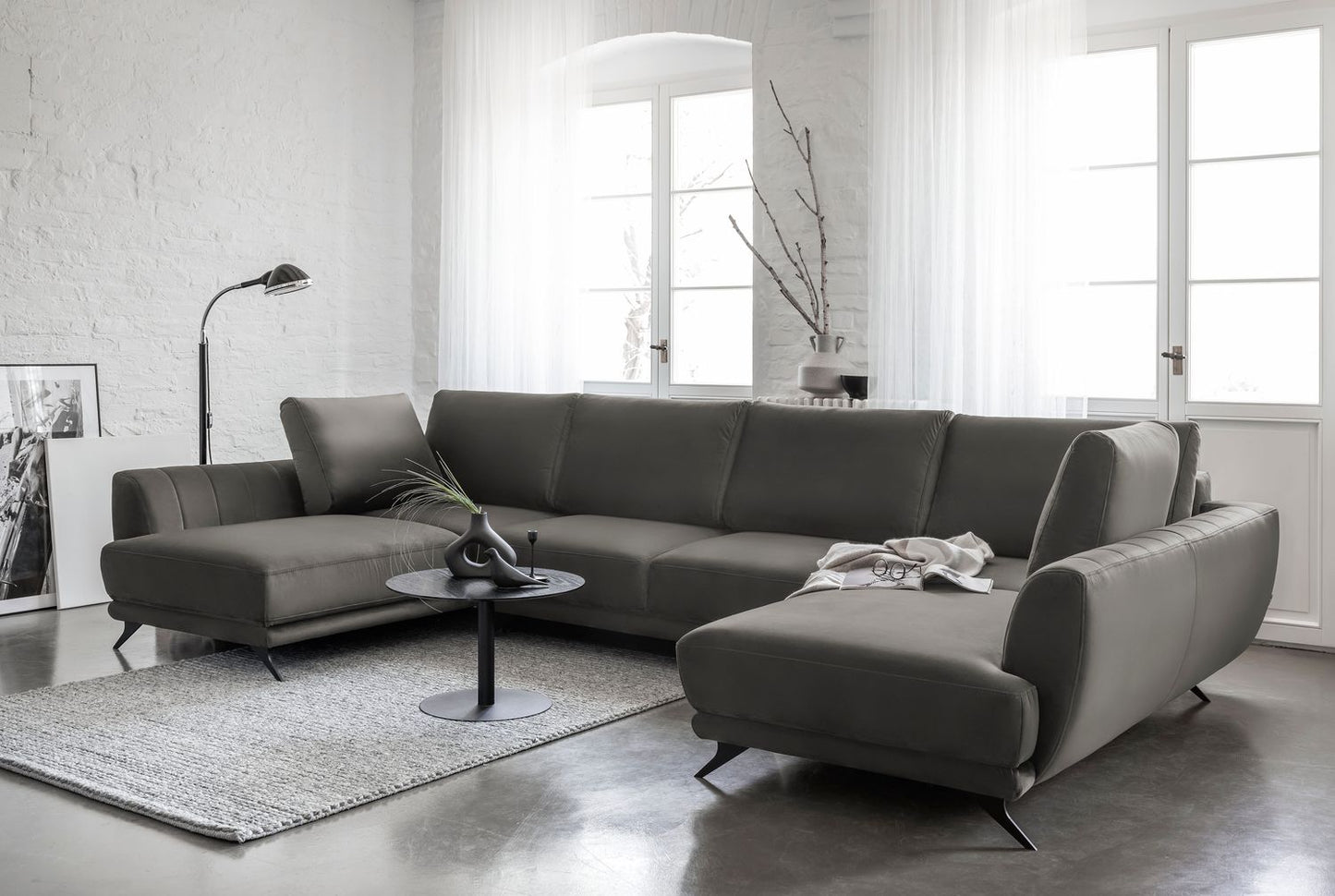 Corner Sleeper Sofa Larco 3 | size: Width: 362cm, Height: 90cm, Depth: 191cm | color: Loco | image: 1 | variant: 1014677