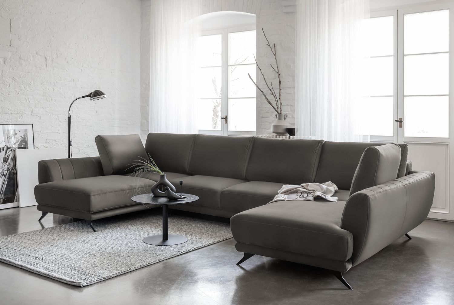 Corner Sleeper Sofa Larco 3 | size: Width: 362cm, Height: 90cm, Depth: 191cm | color: Loco | image: 1 | variant: 1014677