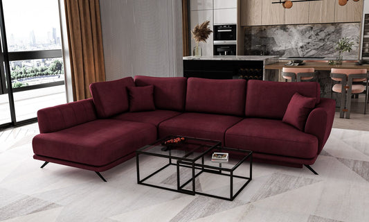 Corner Sleeper Sofa Larde 27 | size: Width: 276cm, Height: 90cm, Depth: 191cm | color: Velvetmat | image: 1 | variant: 1014842